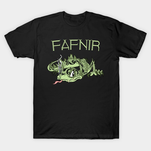 Dragon's Greed: Fafnir the Ancient Serpent T-Shirt by Holymayo Tee